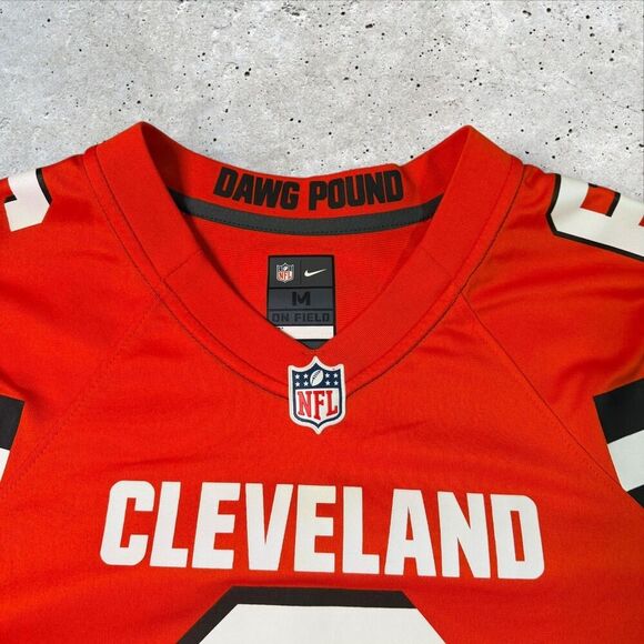 Nike Cleveland Browns Baker Mayfield #6 On Field Dawg Pound Jersey Sz M Orange - Picture 2 of 9